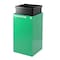 Alpine Industries Square Recycling Gin, 29 Gallons, Green Can, Mixed Opening Lid, for Cans/Bottles ALP4450-KIT-GRN-M-CB - alternate 5